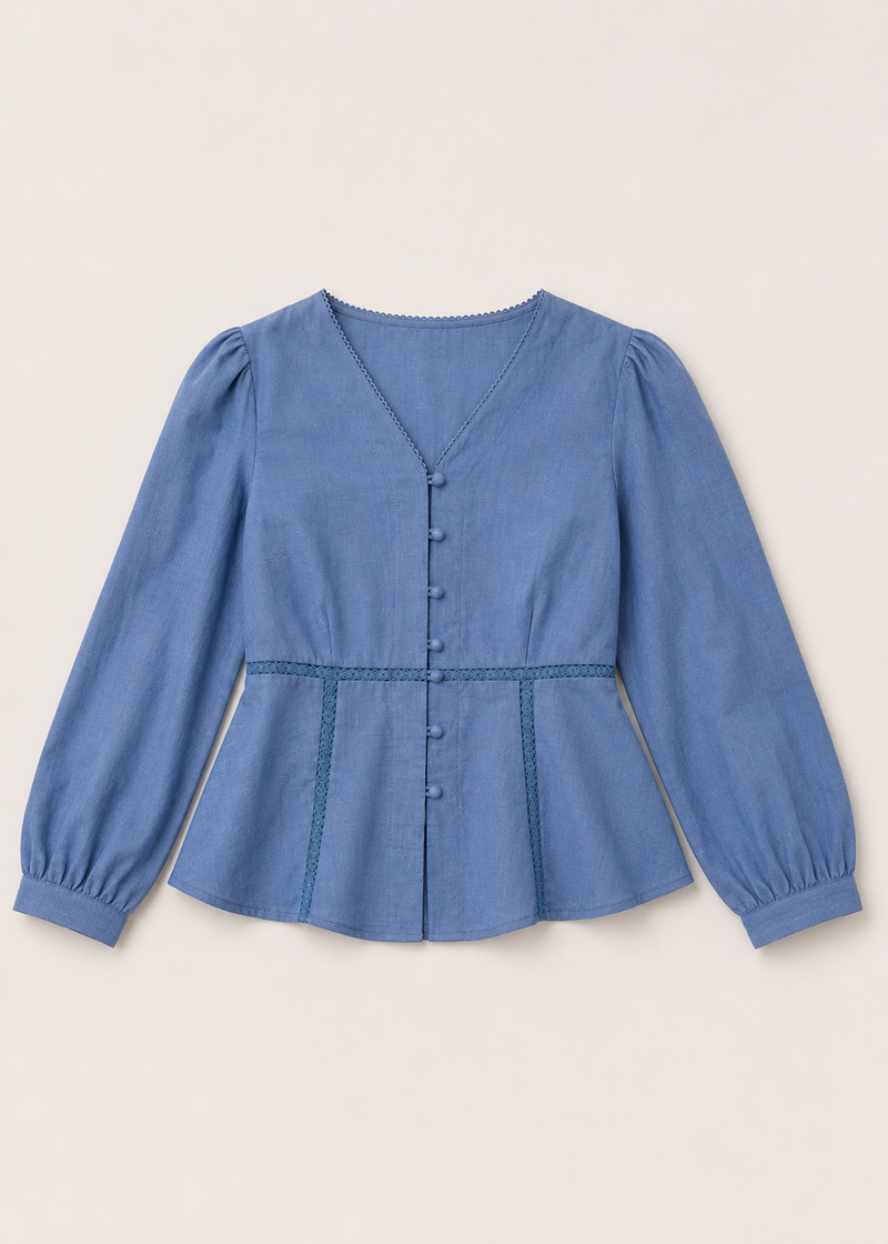 Flared Cotton Top
