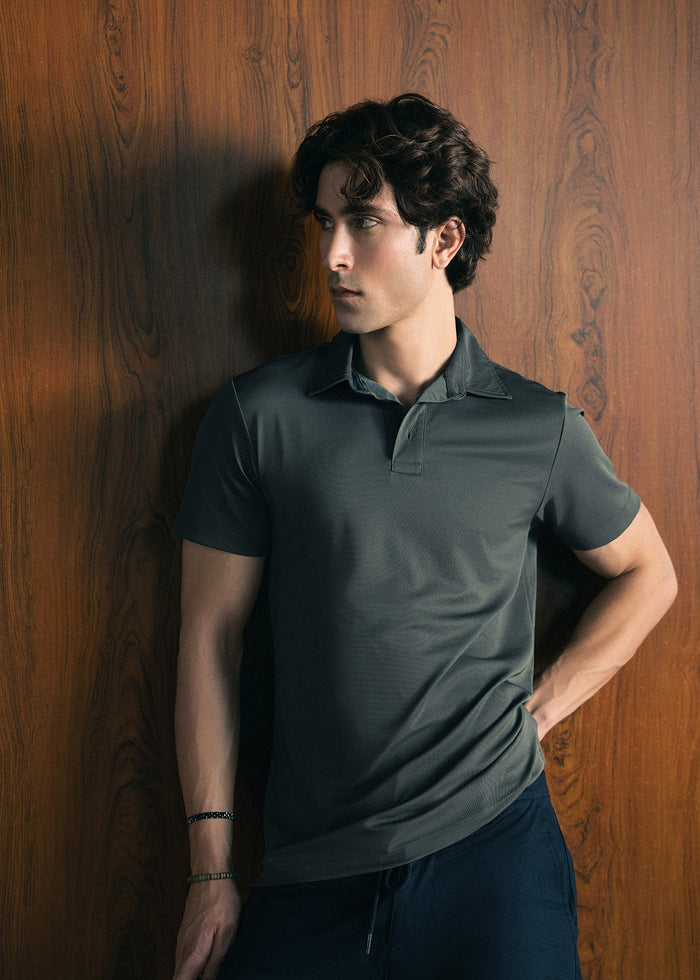 BLENDED PIQUE POLO SHIRT