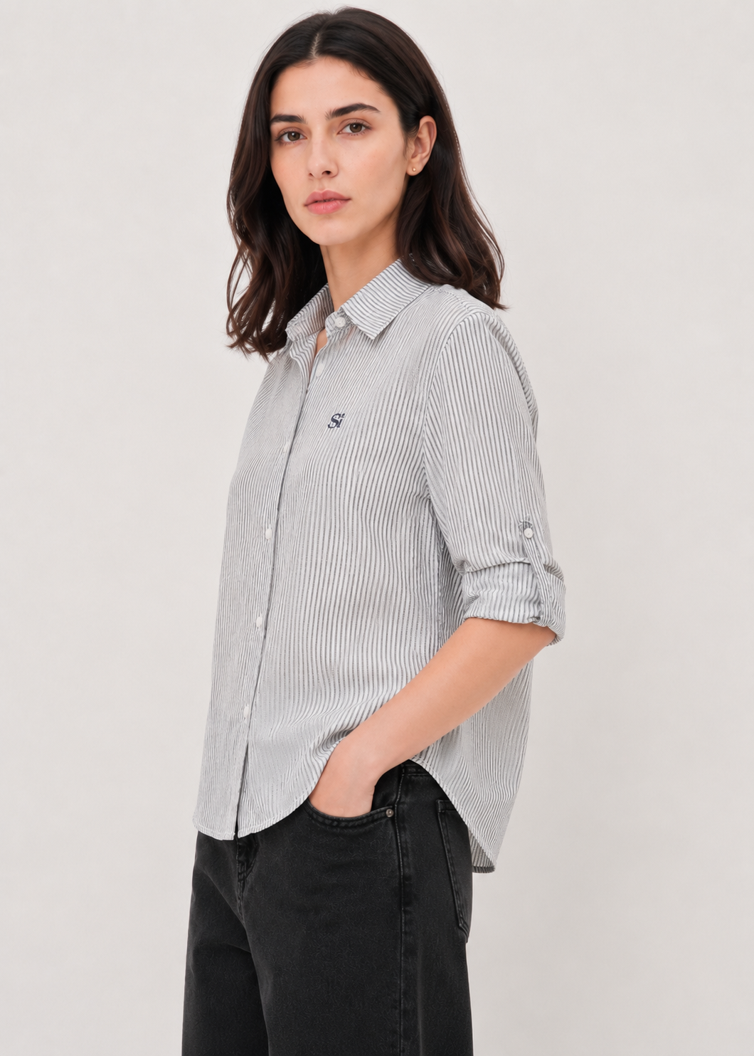 Womens Semi Classic Striper Shirt - WWS027SS26