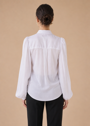 Tie Neck button down shirt