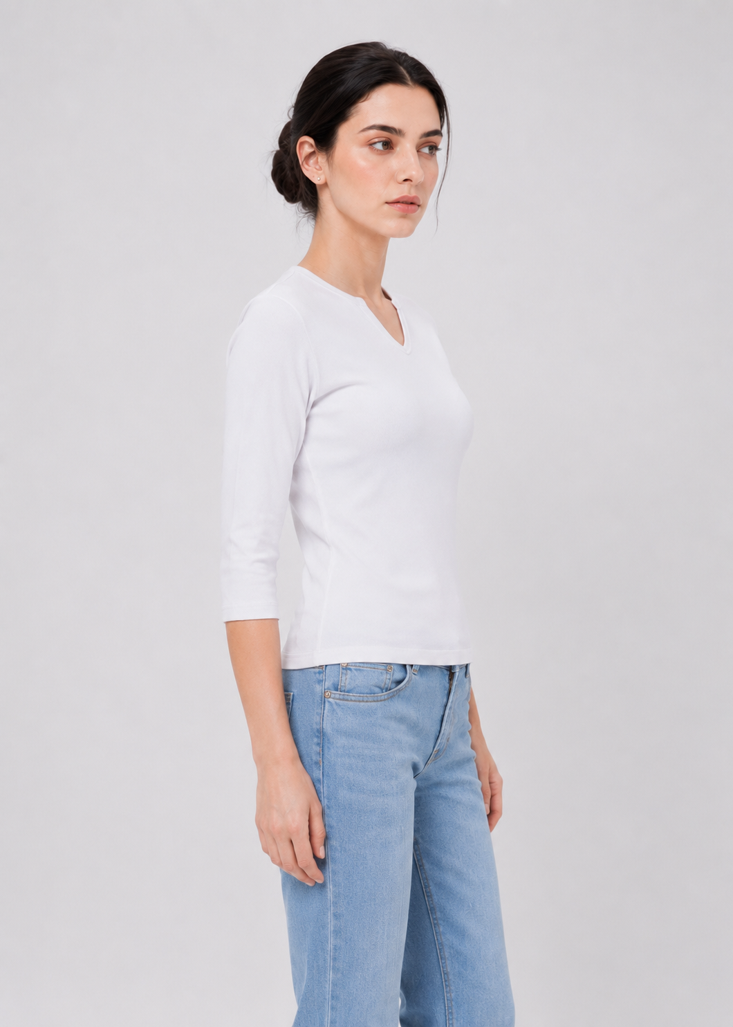 V-Cut Neck Tshirt