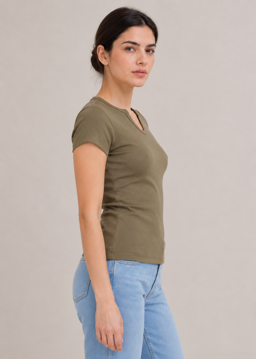 V-Cut Neck Tshirt