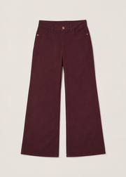wide leg colored jeans