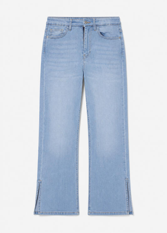 SIDE SLIT LOOSE JEANS