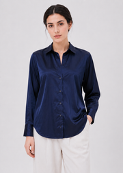 NOTCH COLLAR JACQUARD SHIRT