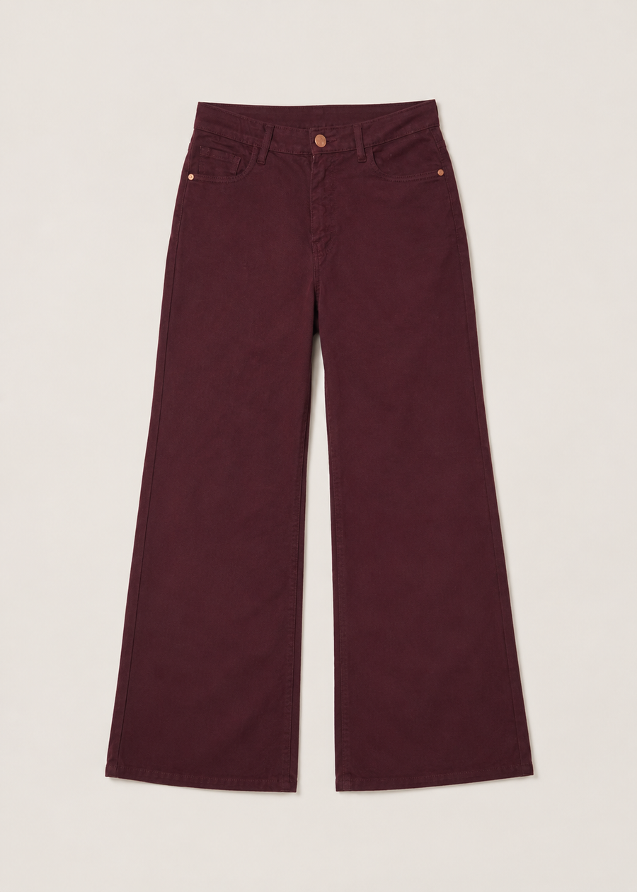 Wide Leg Colored Jeans