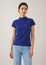 mock neck tshirt - WKT05SS26A