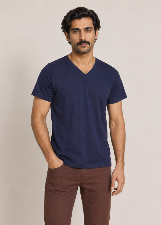 BASIC V-NECK TEE
