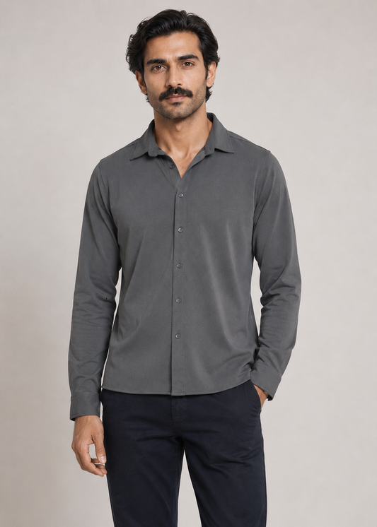ATHLEISURE BUTTON-DOWN SHIRT