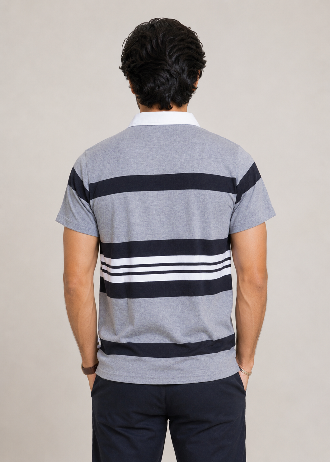 striped polo shirt - MKP08SS26B