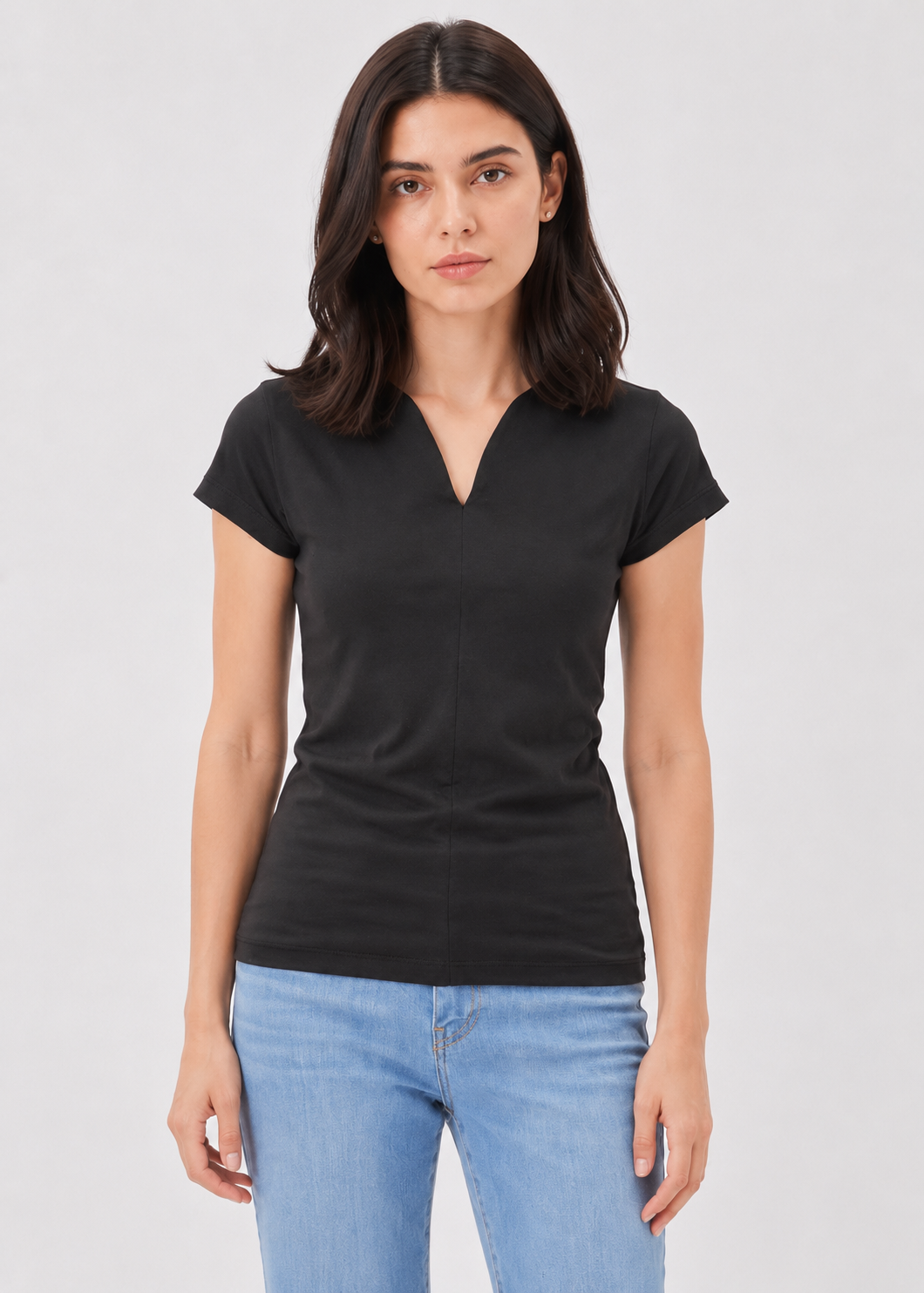 tulip neck tshirt