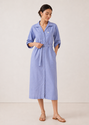 front open woven dress