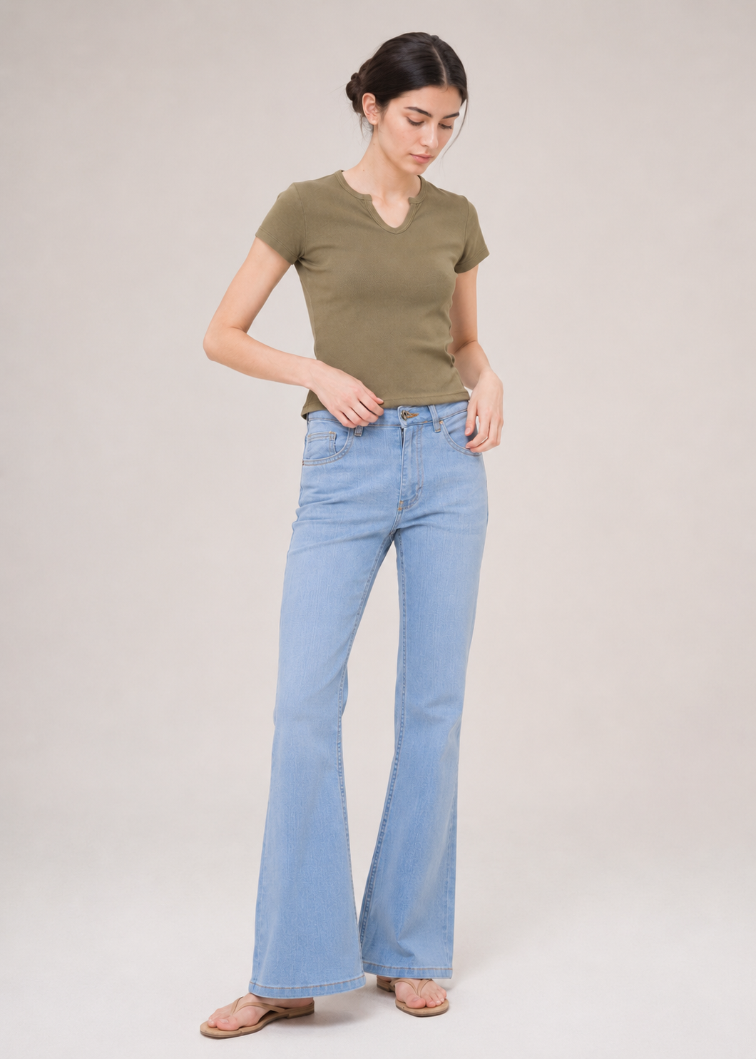 staright leg jeans