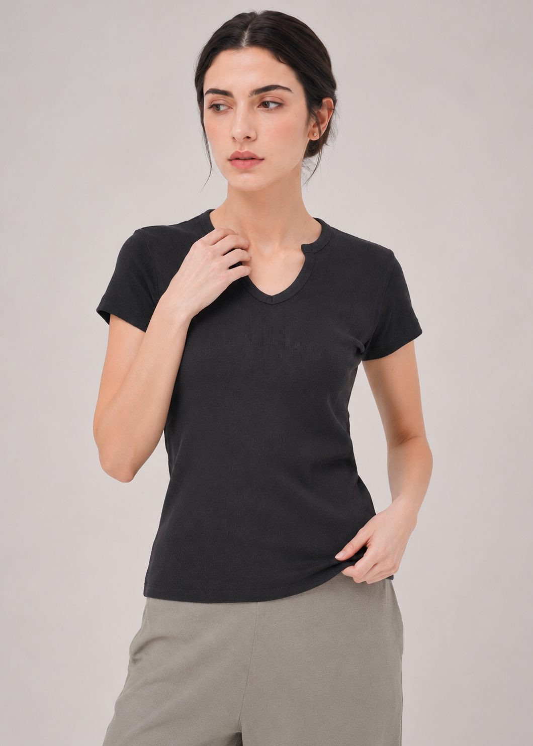 V-Cut Neck Tshirt