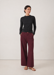 wide leg colored jeans