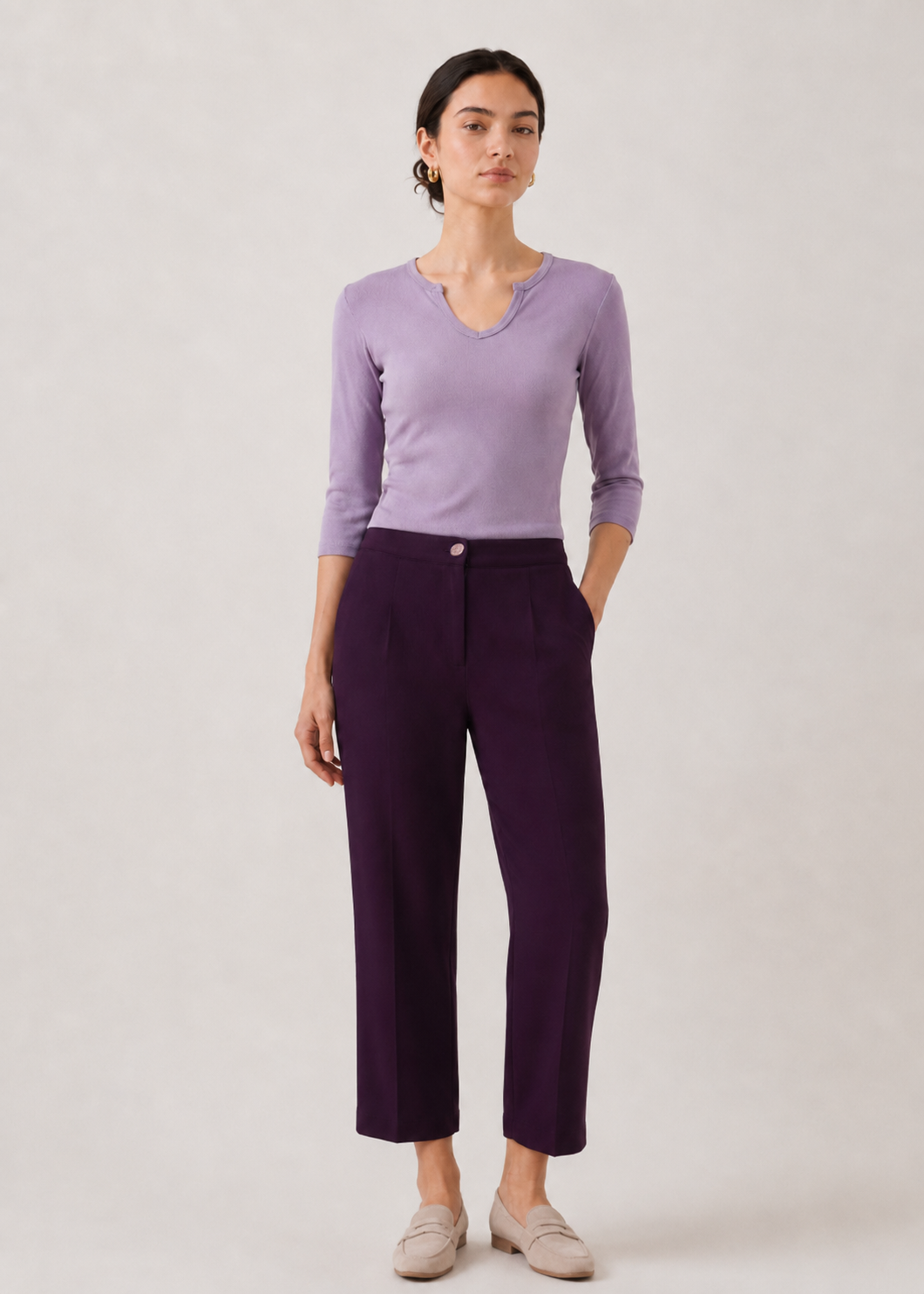 Straight fit knit Trousers