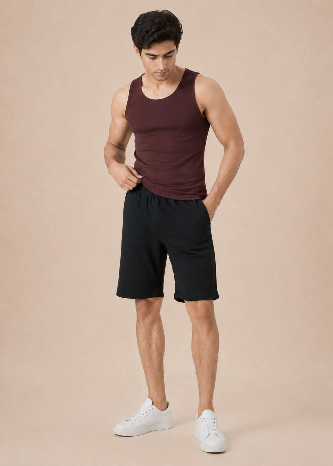 Relaxed Fit Knit Shorts
