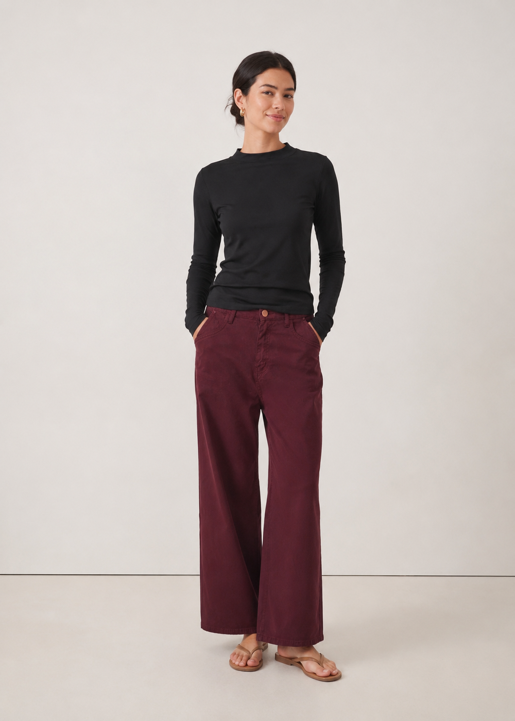 Wide Leg Colored Jeans