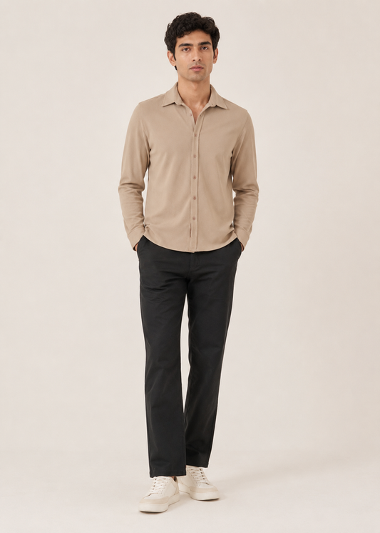 athleisure button down shirt