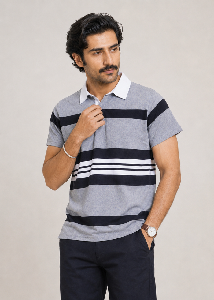 STRIPED POLO SHIRT