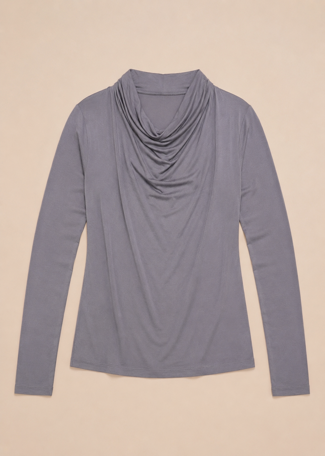 drapped neck knit top