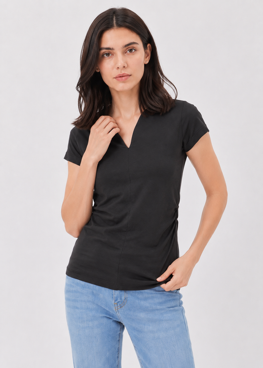 TULIP NECK TEE