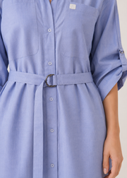 front open woven dress