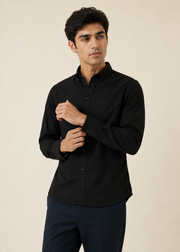 mens linen button down shirt - MW09SS26B