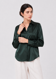 NOTCH COLLAR JACQUARD SHIRT