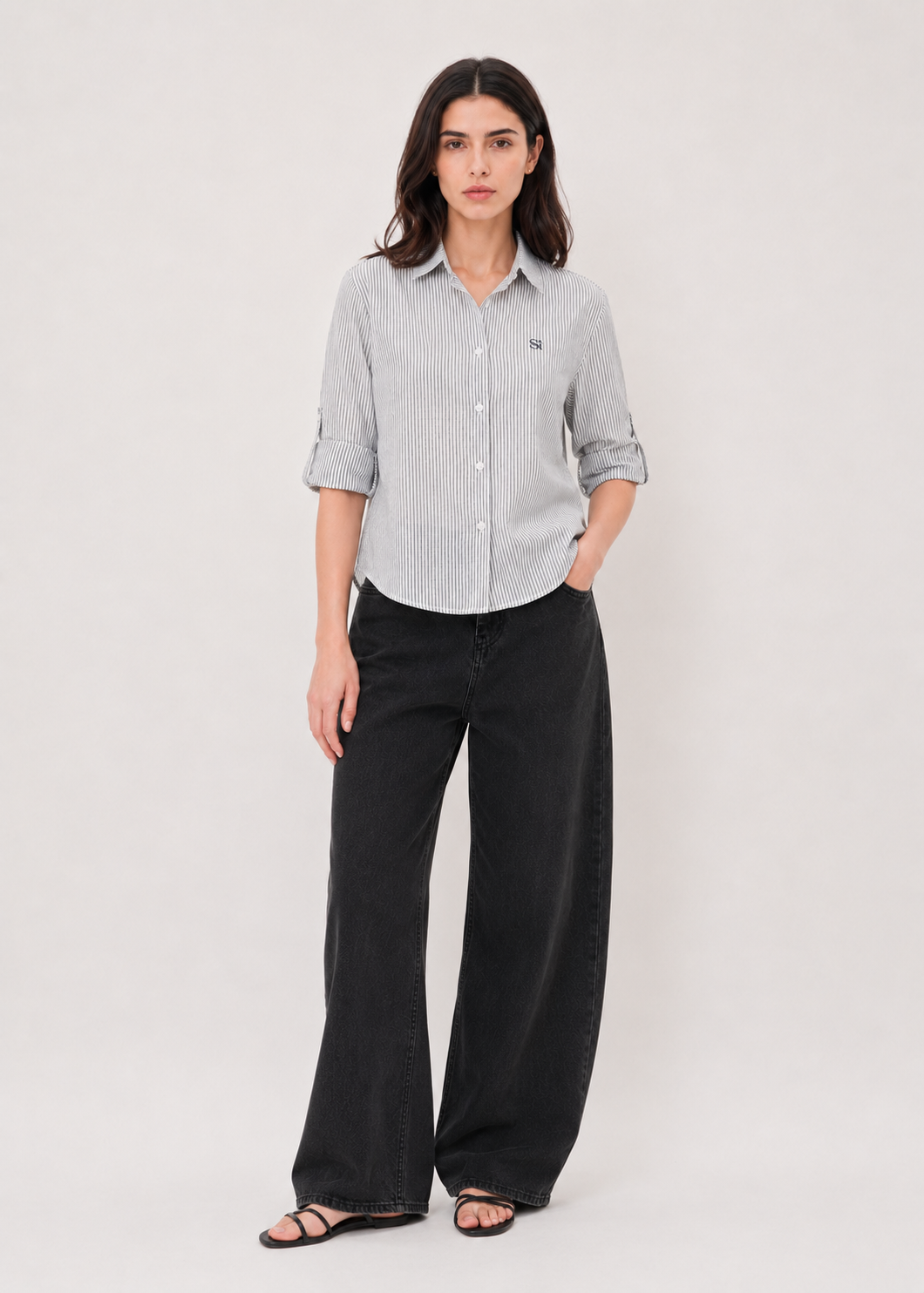 Womens Semi Classic Striper Shirt - WWS027SS26