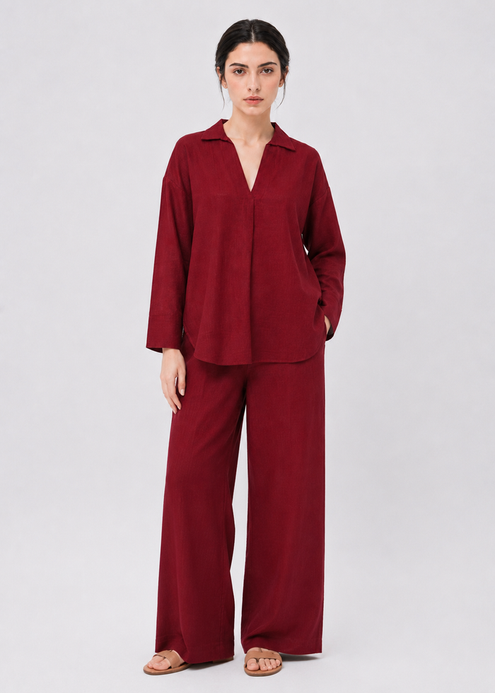 Linen Blend Co-ord Set
