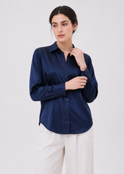 NOTCH COLLAR JACQUARD SHIRT