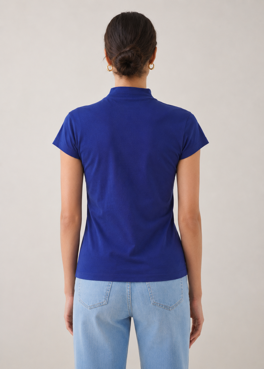 mock neck tshirt - WKT05SS26A