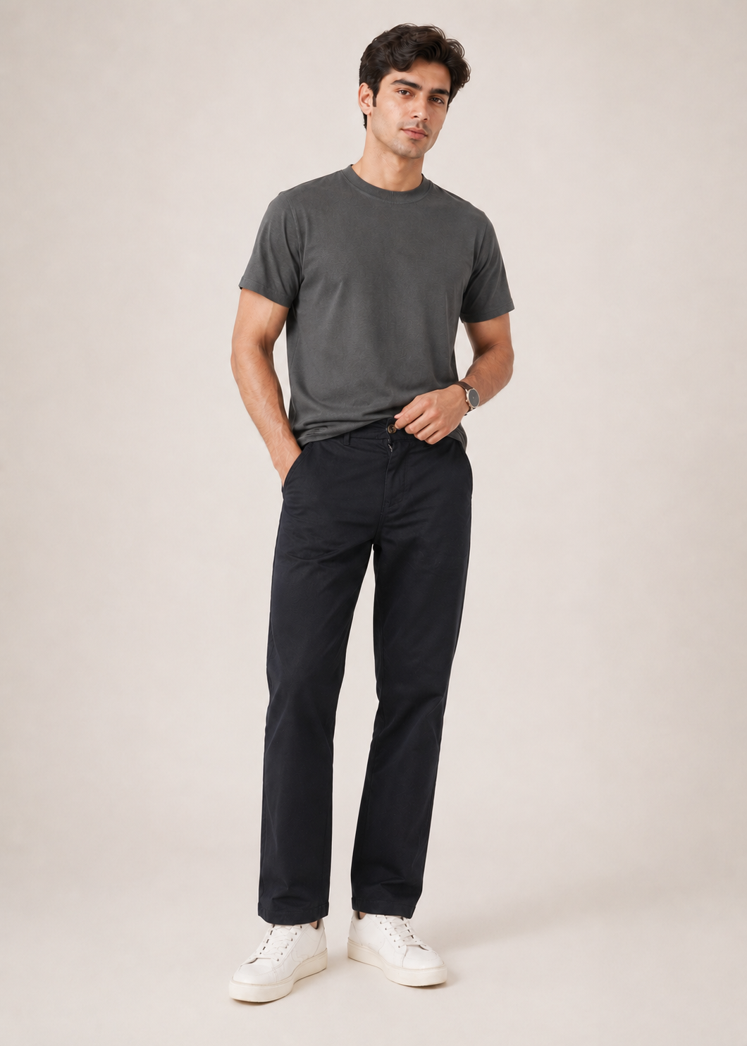 jogger fit trousers