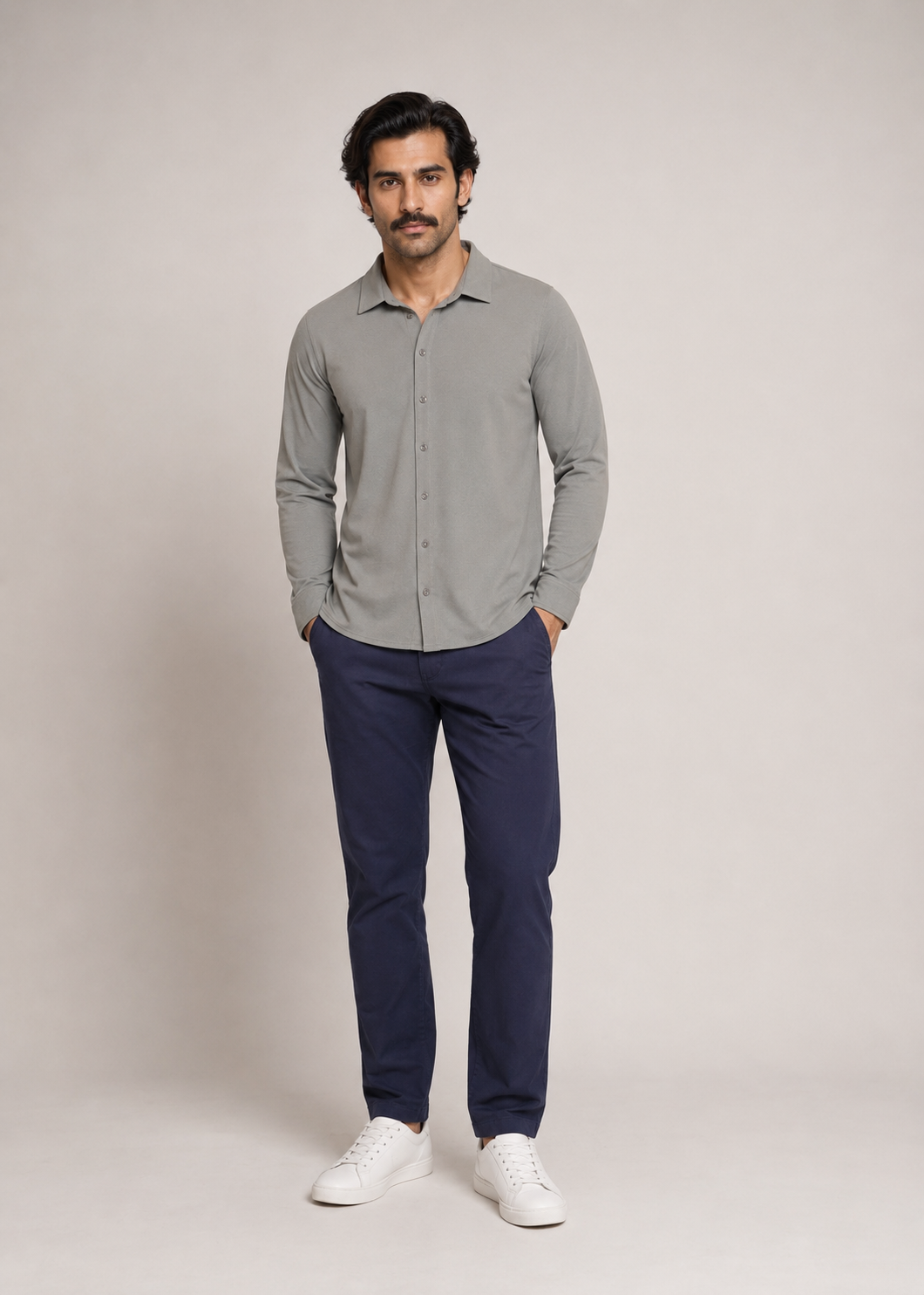 athleisure button down shirt