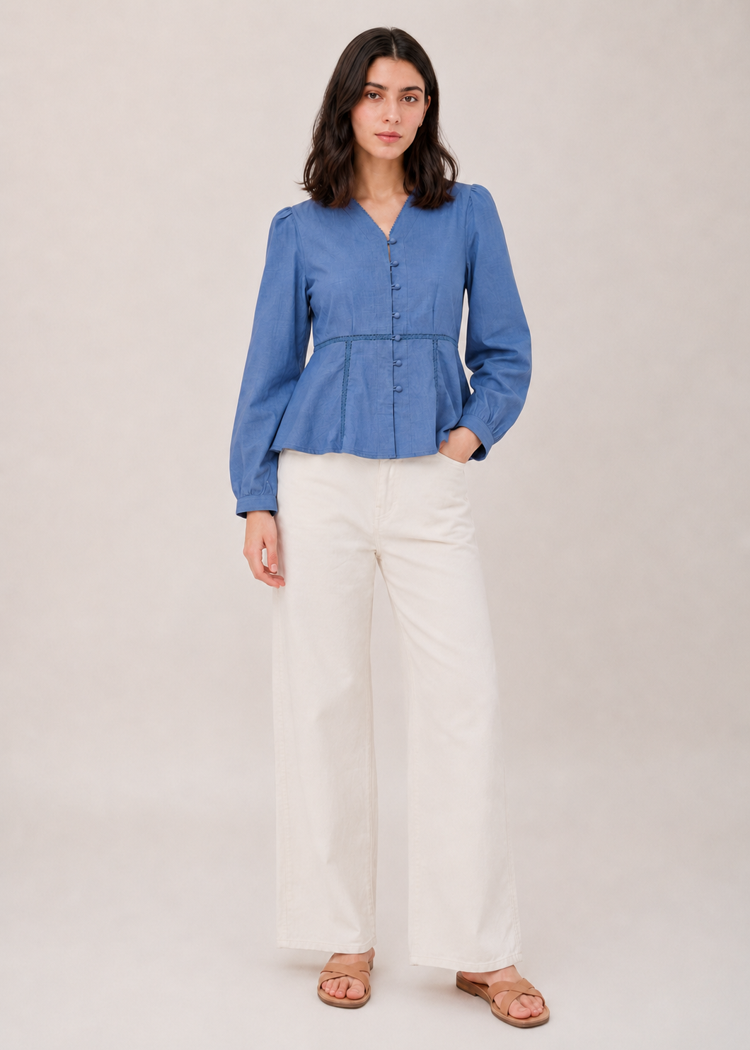 flarred cotton top