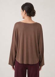 Bat style knit top
