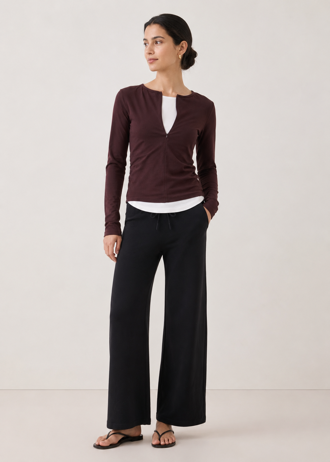 Straight Cut Knit Trouser