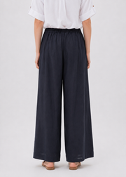 wide leg linen trousers