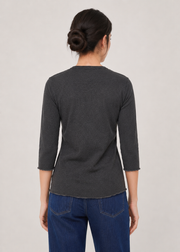 front open knit shirt