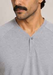 Knit Henley T-Shirt