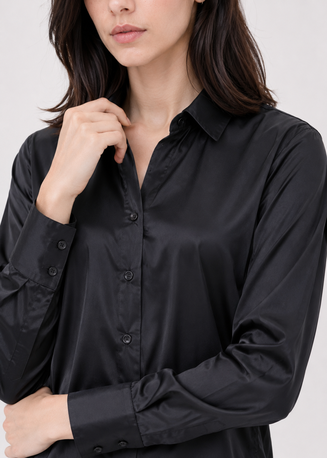 STRETCHY SILK SHIRT