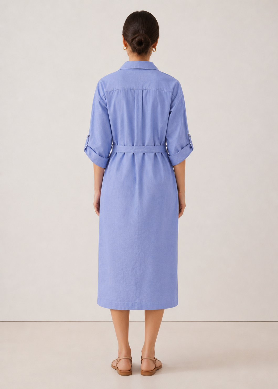 Front Open Woven Dress