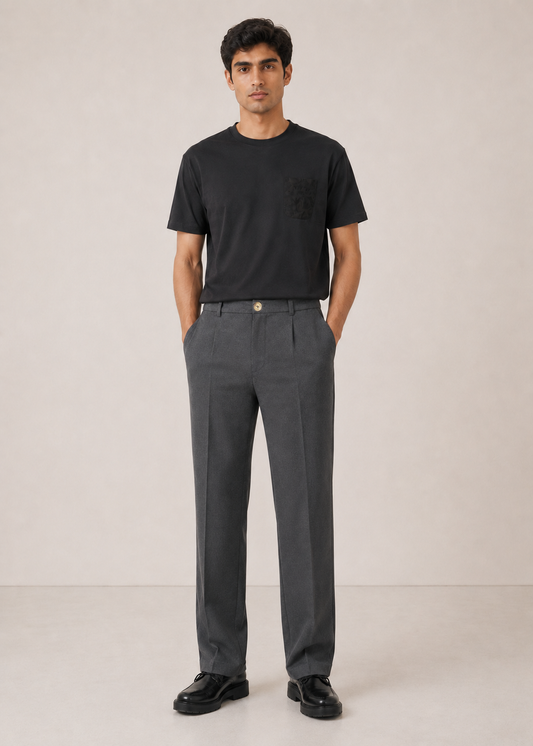 Pleated knit Pants