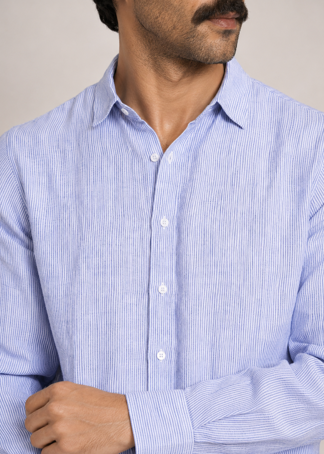 pin stripe linen shirt
