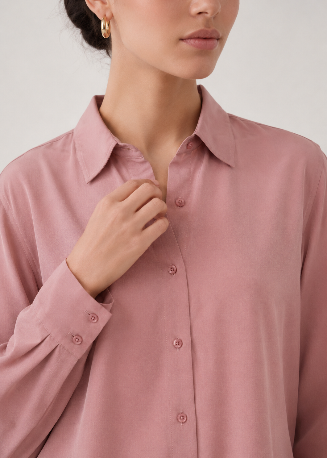 Button Down Sleek Shirt - WWS043SS26B