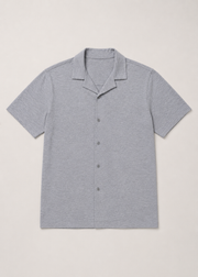 knotch collar knit shirt