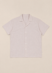 Notch Collar Jacquard Shirt
