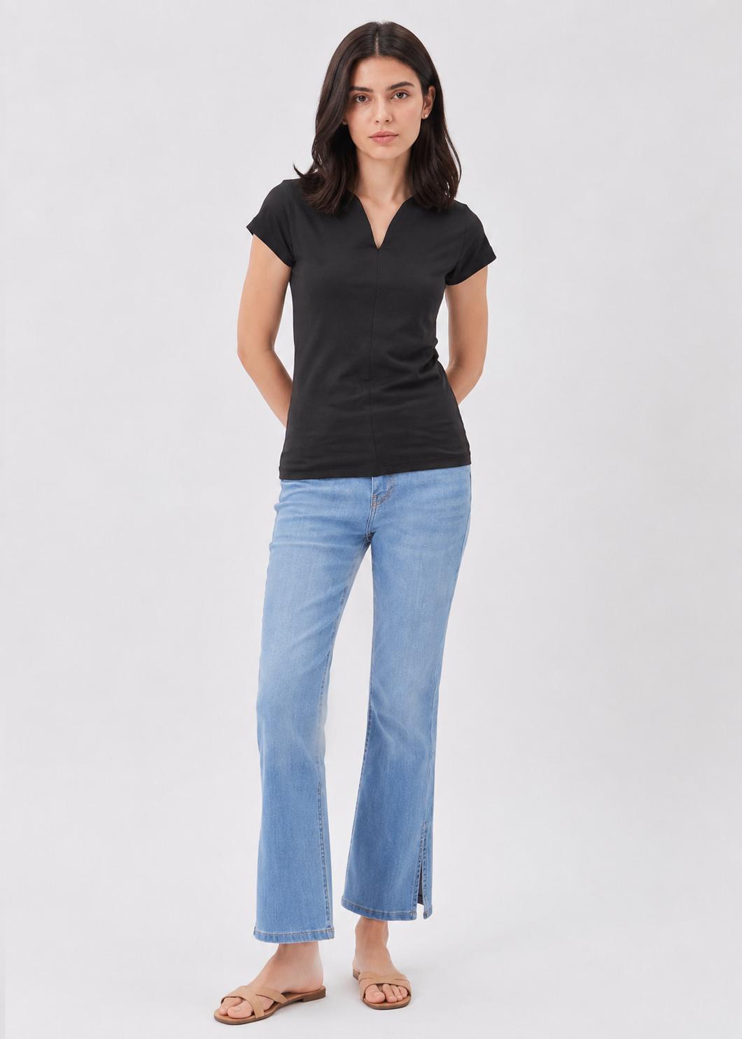 tulip neck tshirt
