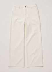 cotton twill wide leg pants - WDJ06SS26B
